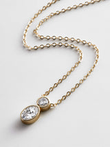 BaubleBar Marysol 14K Gold Necklace - Gold/Pavé - 
    Crystals on a gold chain
  
