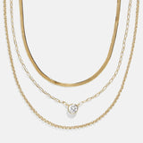 Kendall 14K Gold Layered Necklace - Kendall 14K Gold Layered Necklace