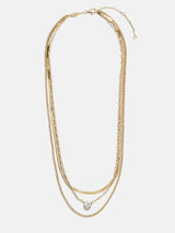 BaubleBar Kendall 14K Gold Layered Necklace - Kendall 14K Gold Layered Necklace - 
    3-in-1 necklace for easy styling


  
