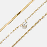 Kendall 14K Gold Layered Necklace - Kendall 14K Gold Layered Necklace
