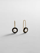 Fallon 14K Gold Semi-Precious Earrings - Onyx