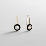 Fallon 14K Gold Semi-Precious Earrings - Onyx
