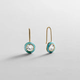Fallon 14K Gold Semi-Precious Earrings - Turquoise