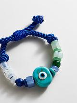 BaubleBar Bright Eyed Beaded Bracelet - Blue - 
    Evil eye bracelet for stacking 
  
