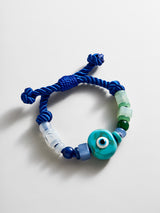 BaubleBar Bright Eyed Beaded Bracelet - Blue - 
    Evil eye bracelet for stacking 
  

