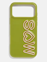 BaubleBar Fine Line Custom iPhone Case - Olive/Light Pink - 
    20% OFF ENDS SOON
  
