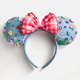 Disney Minnie Mouse Denim Ears Headband - Minnie Mouse Denim Ears
