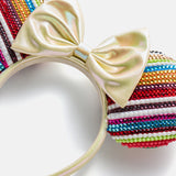 Disney Minnie Mouse Striped Ears Headband - Minnie Mouse Multicolored Ears Disney Ears