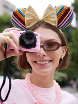 BaubleBar Disney Minnie Mouse Striped Ears Headband - Minnie Mouse Multicolored Ears Disney Ears - 
    Multicolored Disney ears 
  
