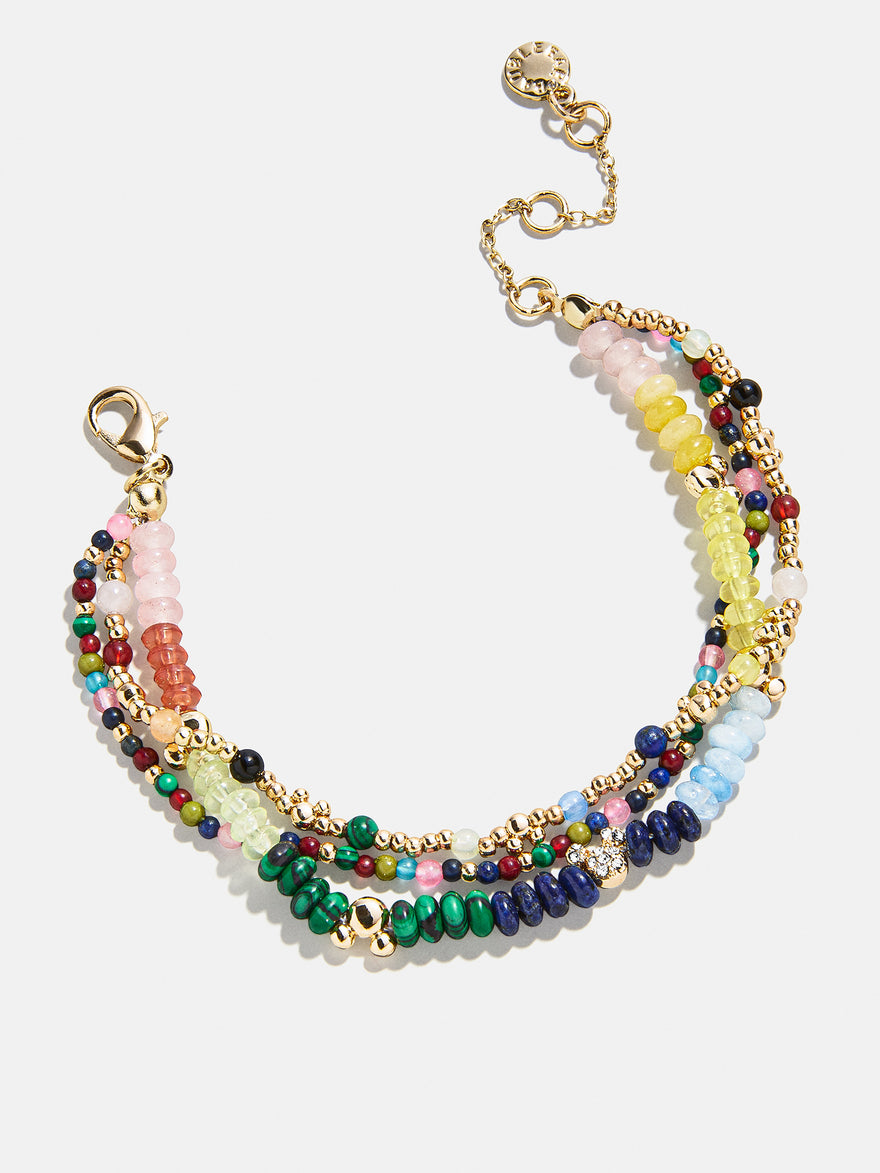 Disney Mickey Mouse Semi-Precious Layered Bracelet - Dark Multi