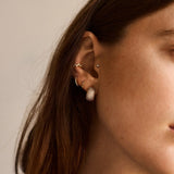 Claire 14K Pavé Huggie Earrings - Gold/Pavé