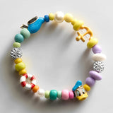 Disney Donald Duck Beaded Multicolored Charm Bracelet - Donald Duck