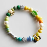 Disney Pluto Beaded Multicolored Charm Bracelet - Pluto
