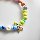 Disney Goofy Beaded Multicolored Charm Bracelet - Goofy