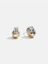 BaubleBar Shiloh Earrings - Gold/Silver - 
    Gold and silver hoop earrings 
  
