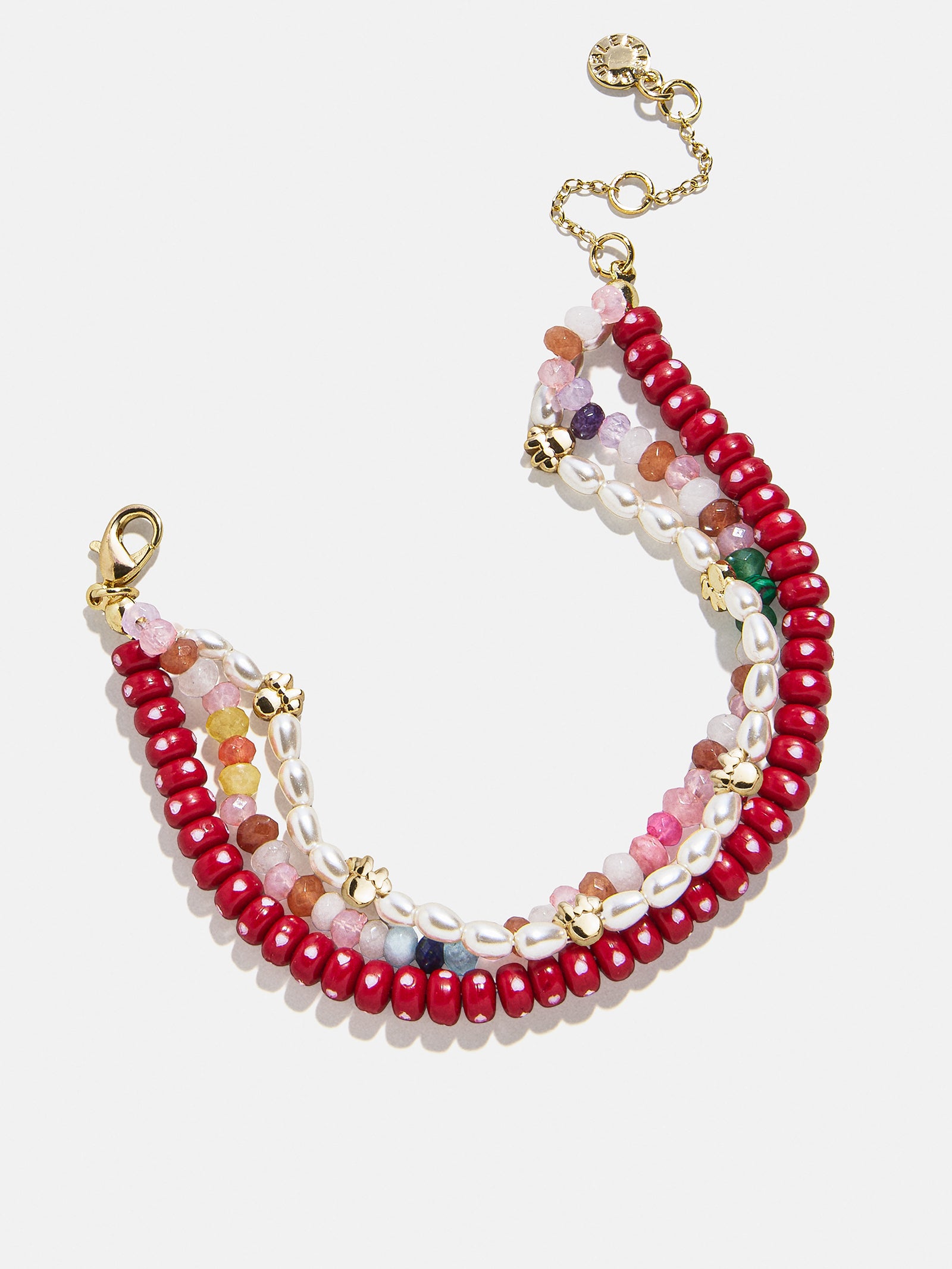 Disney Mickey Mouse Semi-Precious Layered Bracelet - Pearl