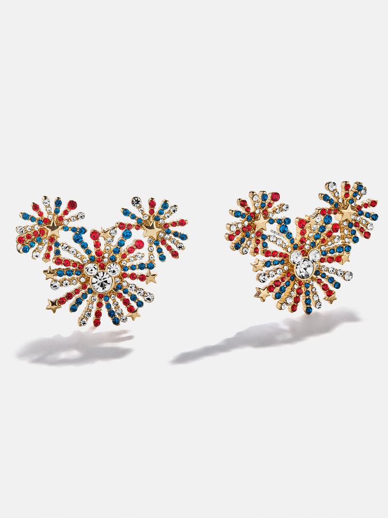 Disney Firework Stud Earrings - Red/White/Blue