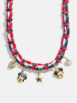 BaubleBar Disney Americana Charm Necklace - Red/White/Blue - 
    Mickey Mouse and Minnie Mouse necklace 
  
