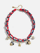 BaubleBar Disney Americana Charm Necklace - Red/White/Blue - 
    Mickey Mouse and Minnie Mouse necklace 
  
