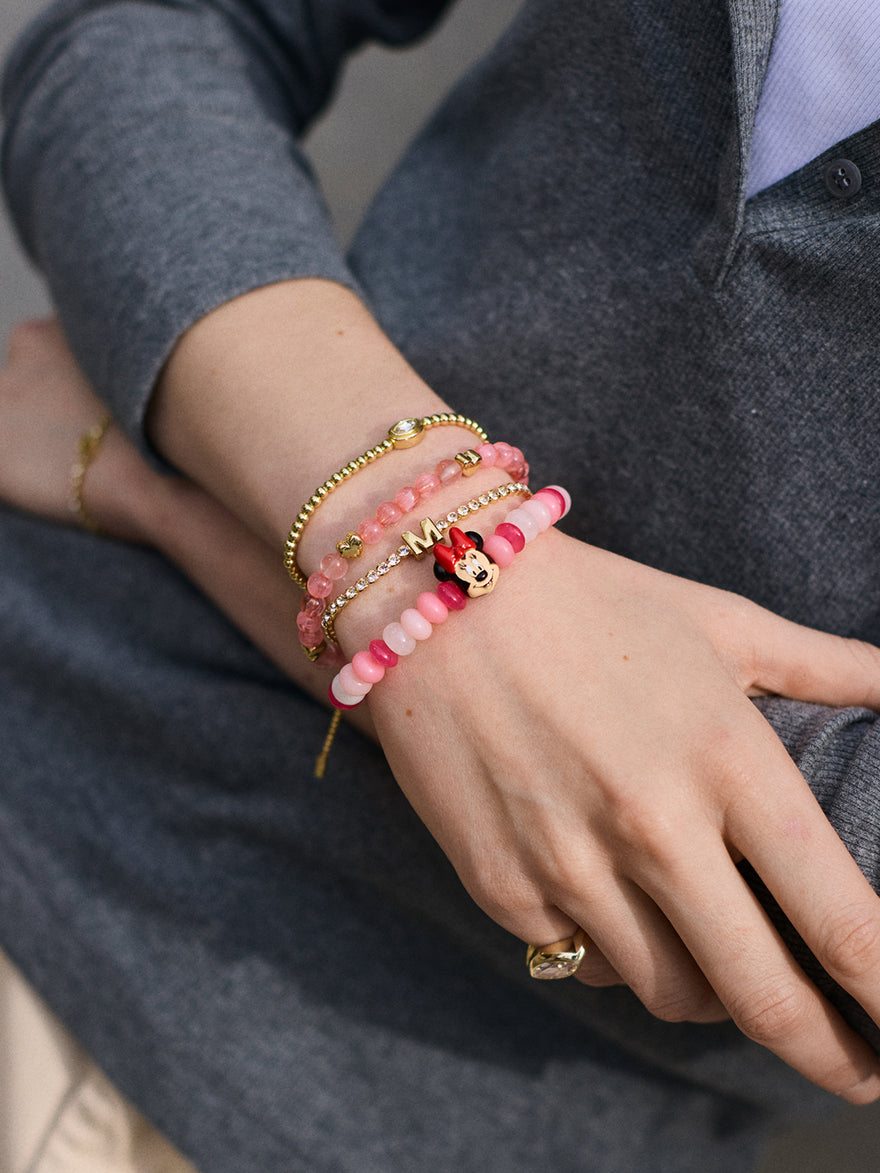Disney Minnie Mouse Beaded Charm Bracelet - Minnie Mouse