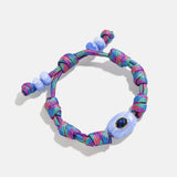 True Aura Semi-Precious Paracord Bracelet - Blue Lace Agate