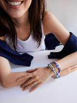 BaubleBar True Aura Semi-Precious Paracord Bracelet - Blue Lace Agate - 
    Cord stacking bracelet
  
