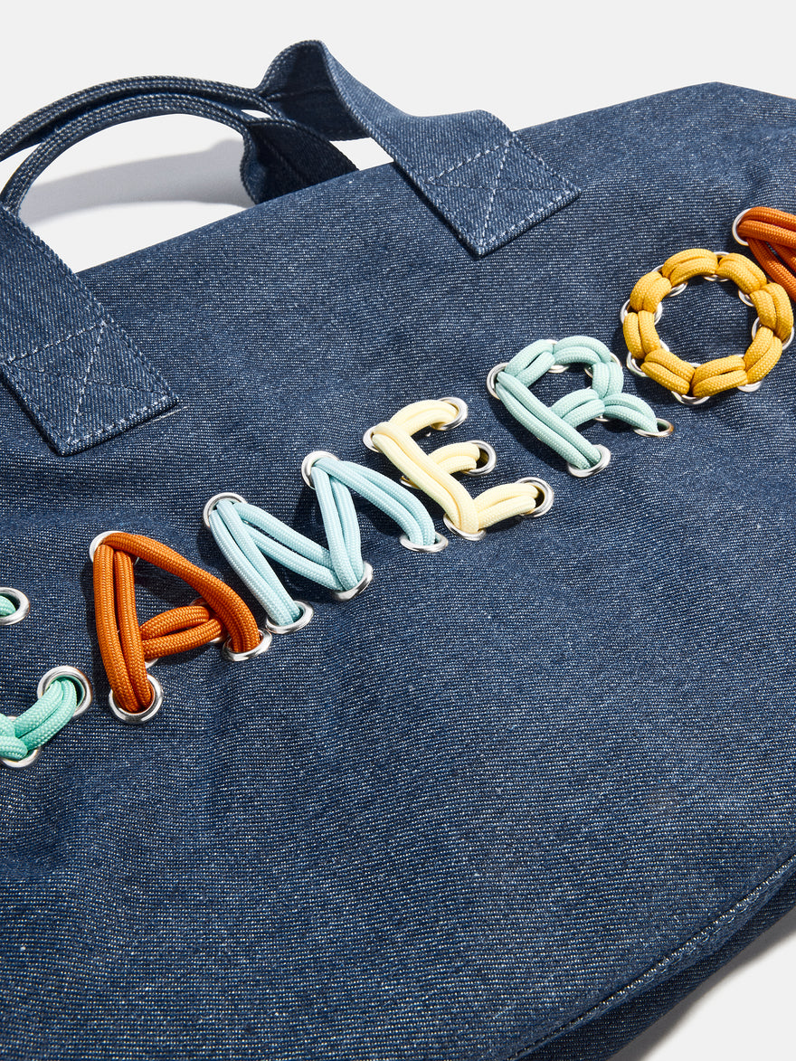 Thready to Go Kids' Custom Duffle - Dark Denim/Multi