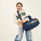 Thready to Go Kids' Custom Duffle - Dark Denim/Multi