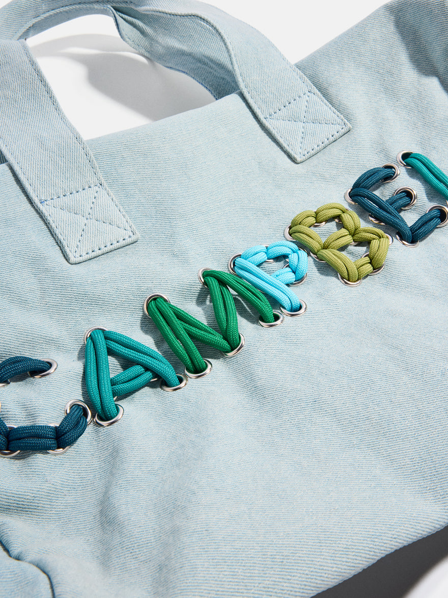 Thready to Go Kids’ Custom Duffle - Light Denim/Blue Multi