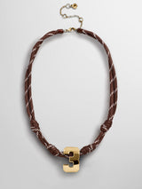 BaubleBar Gold - 
    Waterproof initial necklace
  
