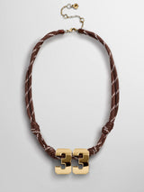 BaubleBar Gold - 
    Waterproof initial necklace
  

