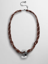 BaubleBar Silver - 
    Waterproof initial necklace
  
