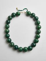 BaubleBar Jane Beaded Necklace - Smoky Malachite - 
    Chunky statement necklace
  
