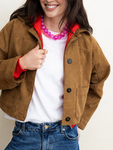 BaubleBar Joan Semi-Precious Necklace - Fuchsia Agate - 
    Chunky statement necklace
  
