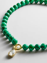 BaubleBar Janette Beaded Ring Necklace - Malachite - 
    Resin charm necklace
  
