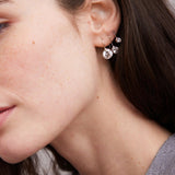 Fallon Sterling Silver Bezel Earrings - Silver