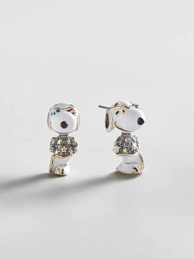 Peanuts Snoopy Americana Earrings - Blue