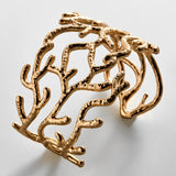 Gold Coral Cuff Bracelet - Gold