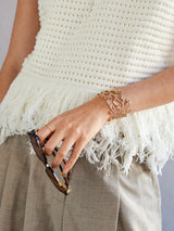 BaubleBar Gold Coral Cuff Bracelet - Gold - 
    Chunky statement bracelet
  
