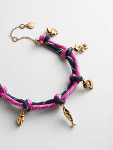 BaubleBar Nixie Waterproof Anklet - Pink - 
    Pink anklet with shell charms 
  
