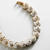 Santana Shell Tennis Bracelet - Gold/Pearl