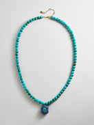 Janelle Semi-Precious Necklace - Turquoise Bead