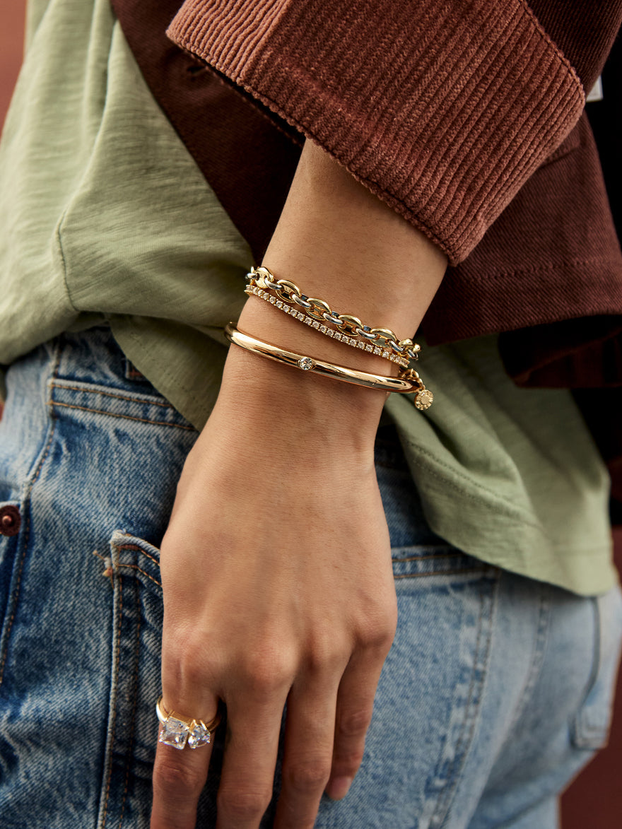 Thalia Mixed Metals Bracelet - Gold/Silver