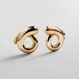 Cassidy Statement Stud Earrings - Gold