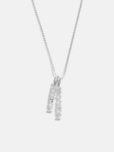 BaubleBar Mini Silver Block Cluster Custom Nameplate Necklace - 2 Names - 
    Personalized name necklace
  
