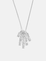 BaubleBar Mini Silver Block Cluster Custom Nameplate Necklace - 5 Names - 
    Ends Friday: Enjoy 20% Off 
  
