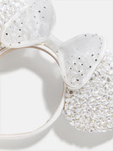 BaubleBar Disney Minnie Mouse Pearl Ears Headband - Minnie Mouse Pearl Ears - 
    White Disney ears
  
