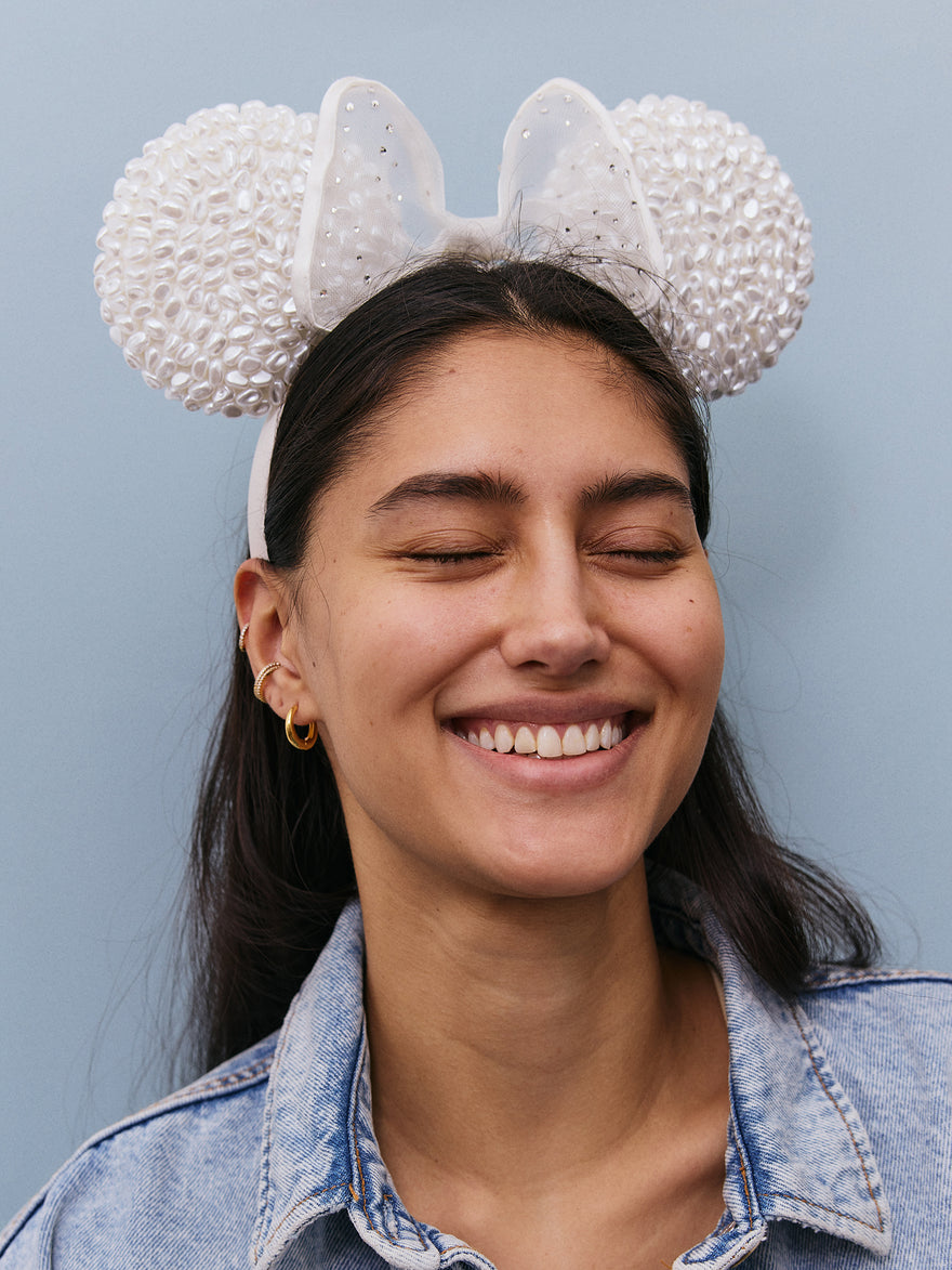 Disney Minnie Mouse Pearl Ears Headband - Minnie Mouse Pearl Ears