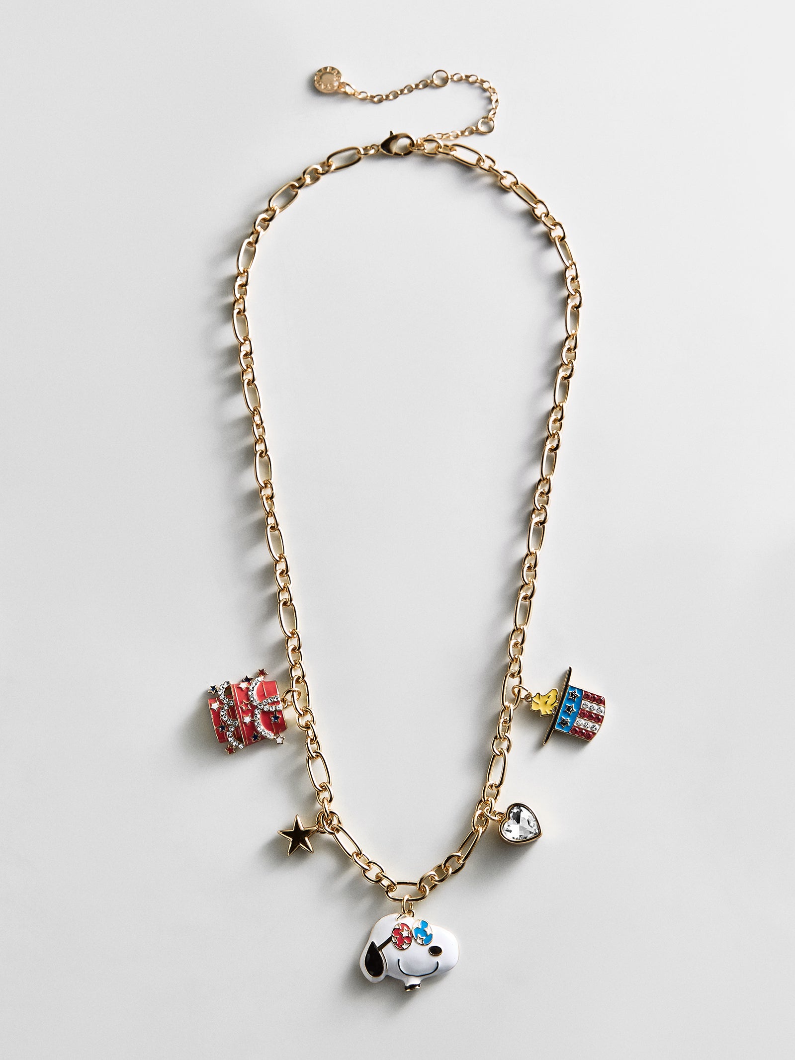 Peanuts Americana Charm Necklace - Red/White/Blue