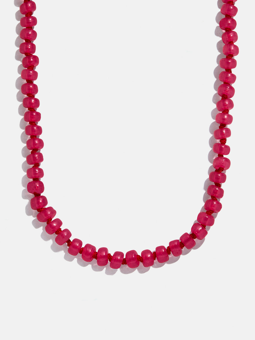Bead-azzled Kids Necklace - Hot Pink